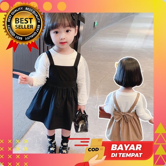 2-7 Tahun Dress Anak Perempuan Katun Import Lengan Panjang Dres Pesta Natal Anak Perempuan Baju Ulan