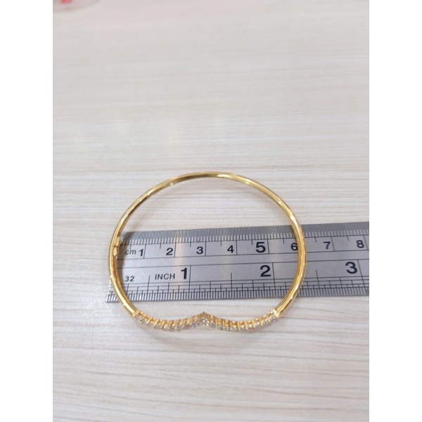 GELANG DEWASA AUREL PERAK 925 LAPIS EMAS 24K