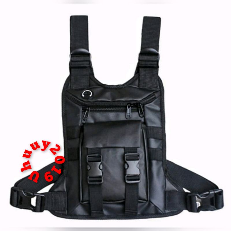 Chest bag neisda commono combo cream Tas dada pria tactical premium