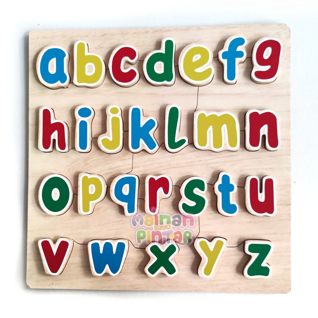 Puzzle Chunky Huruf Kecil bahan tebal