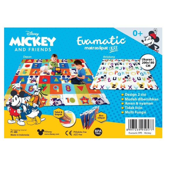 ❤ IJN ❤ EVAMATIC MATRAS LIPAT Playmat Bayi Karpet Lipat Anak lebih tebal Kualitas tinggi 180 x 200cm Bayi Tikar Lipat Foam Matras tikar Playmate bayi murah