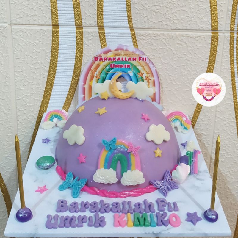 

pinata cake Rainbow purple