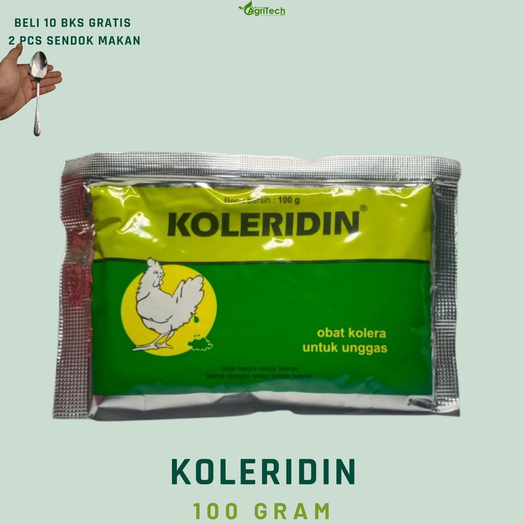 KOLERIDIN 100 GRAM OBAT KOLERA UNGGAS AYAM - MEDION