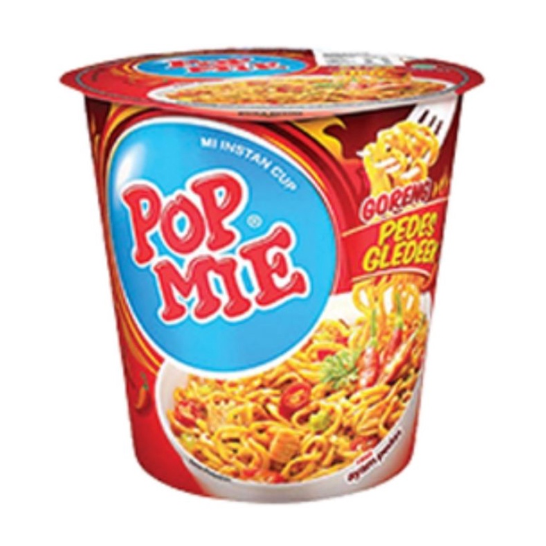 

( SATUAN ) POP MIE mi instan goreng pedes gledek ayam 75gr isi 1 ( SATU ) PCS