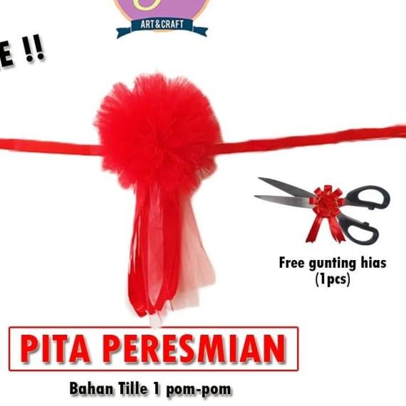 

Pita Peresmian / Gunting Pita / Pita Opening / Tille Merah Set Gunting