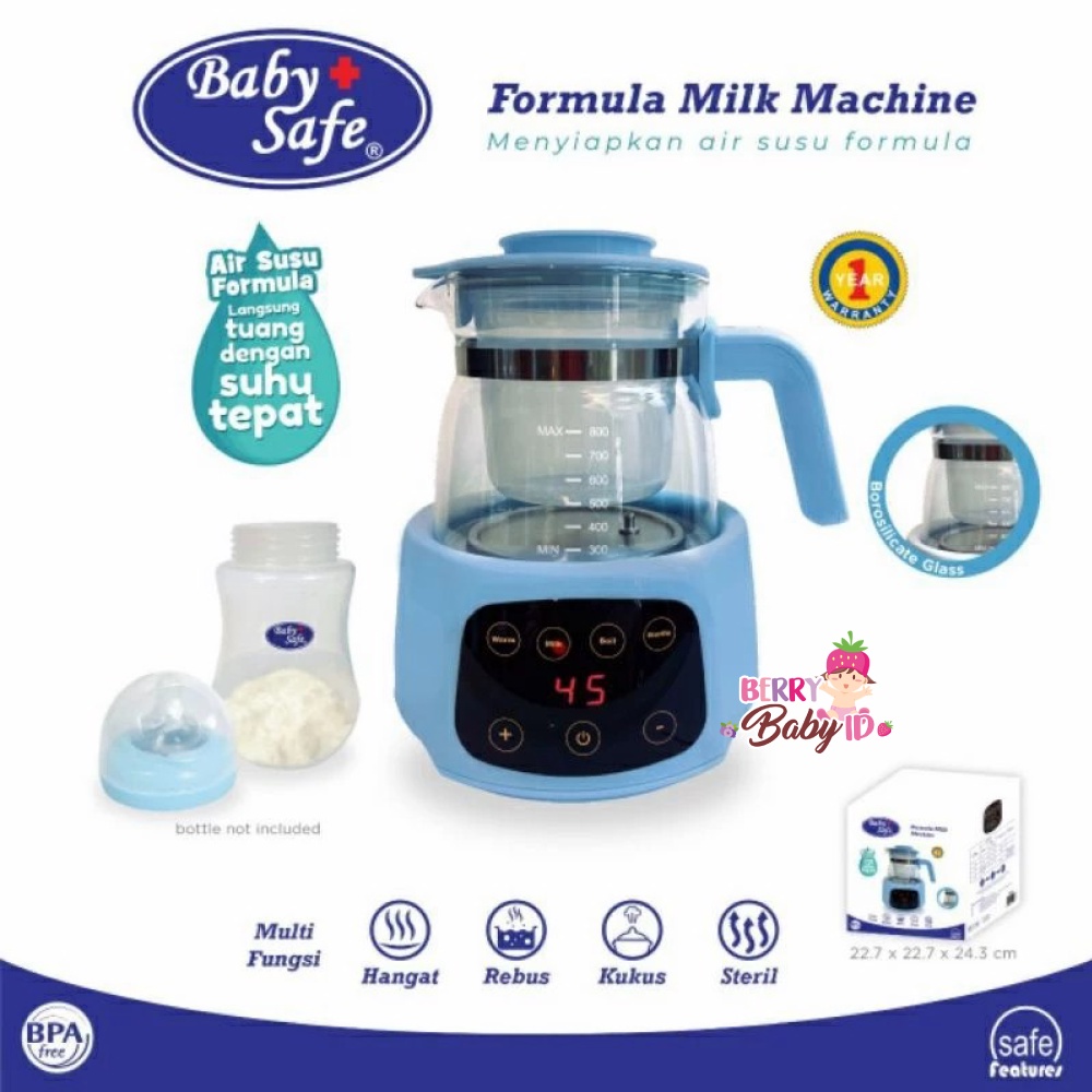 Baby Safe Formula Milk Machine Penghangat Air Susu Bayi Multifungsi Berry Mart