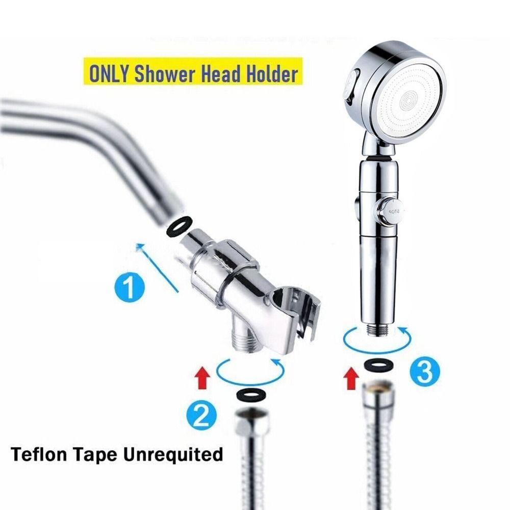 Populer Holder Kepala Shower Kamar Mandi Bracket Adjustable Shower Connector Arm Mounted