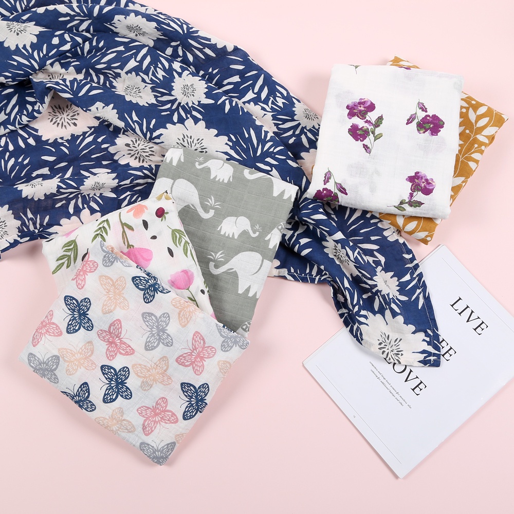bedong bayi newborn baby swaddle blanket bedong bayi jumbo cotton bamboo adem nyerap keringat multifungsi