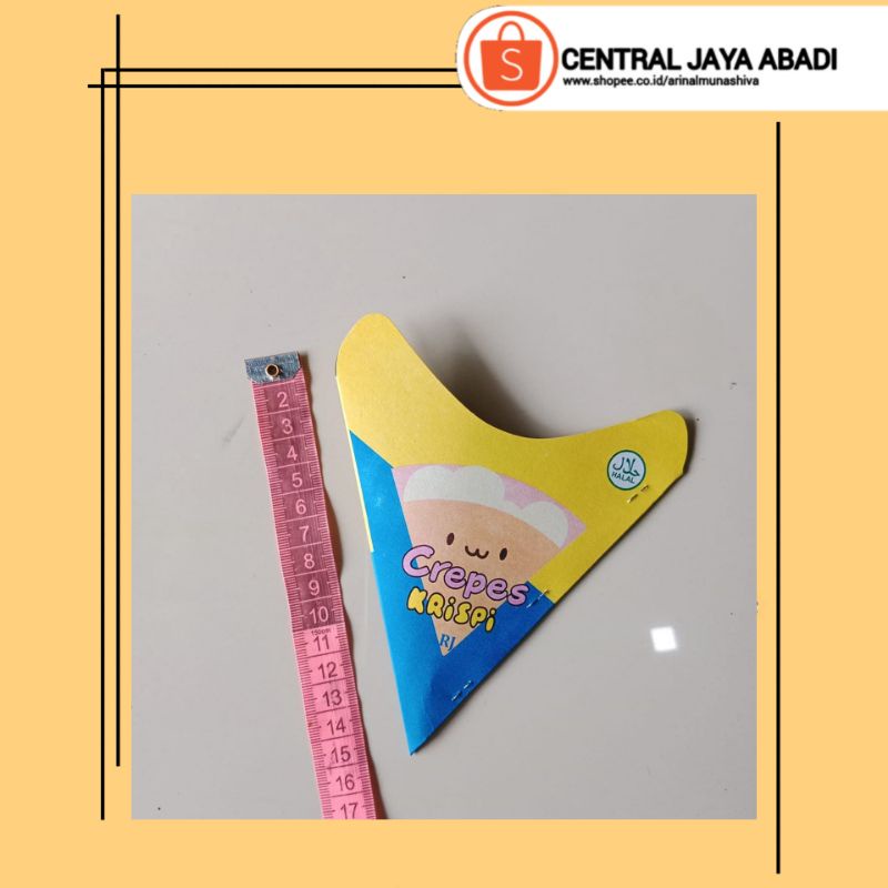 

100 LEMBAR KEMASAN CREPES PAPER CRAFT UKURAN 13 × 14,5 KERTAS LEKER CRISPY HIGH QUALITY BOX LEKKER WAFFLE CROFFLE PRODUK TERBARU SERI BARU | CENTRAL JAYA ABADI 827