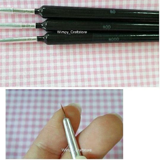 

kuas lukis kuas hand lettering kuas lancip kuas nail art alat clay