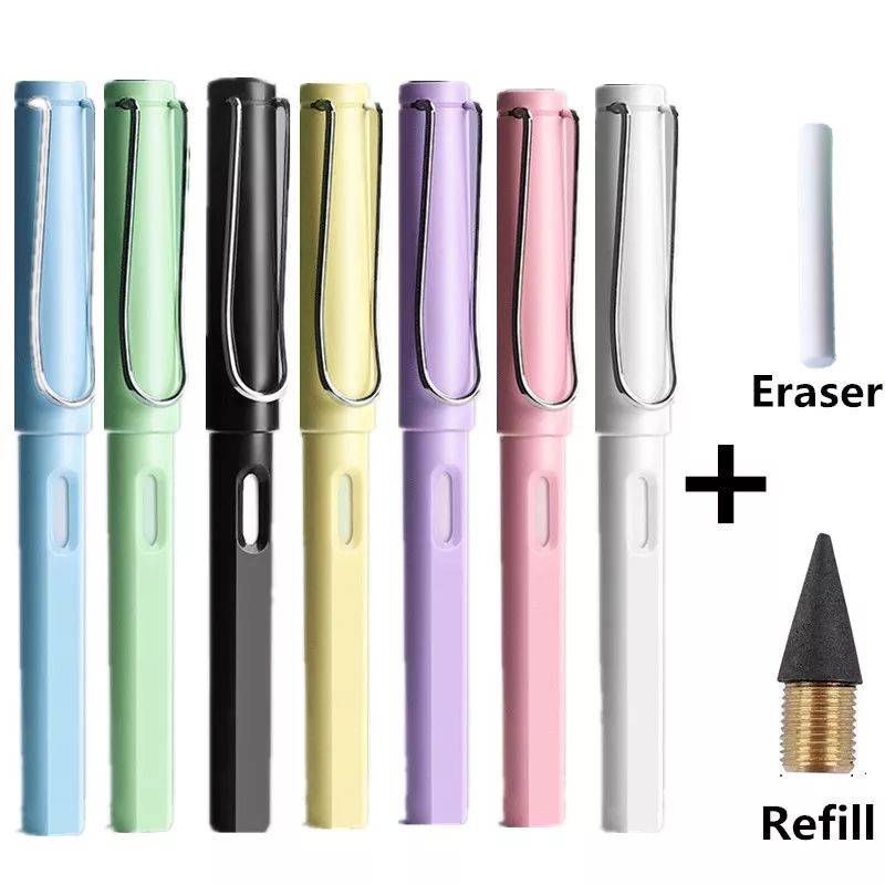 Premium HighTech Automatic Infinity Pencil Black without Sharpening Child School Pensil 2B Tanpa Serut