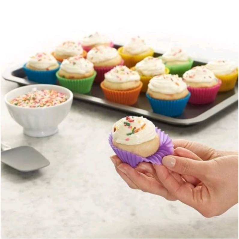 cetakan kue muffin cupcake silikon/Coklat Muffin Silicone Muffin Cup silikon