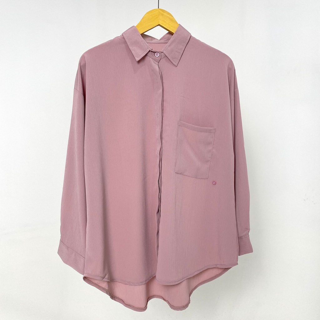 KEMEJA IVANA BLOUSE KRINKLE YORYU POLOS PREMIUM SHIRT B638 CO