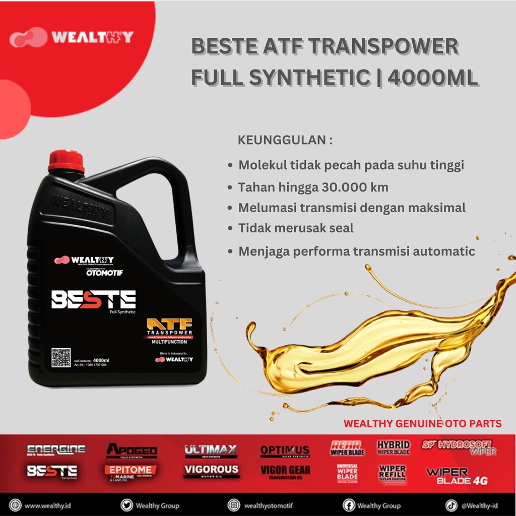 BESTE TRANSPOWER ATF (ATF T - IV) DEXRON III | FULL SYNTHETIC | 4L