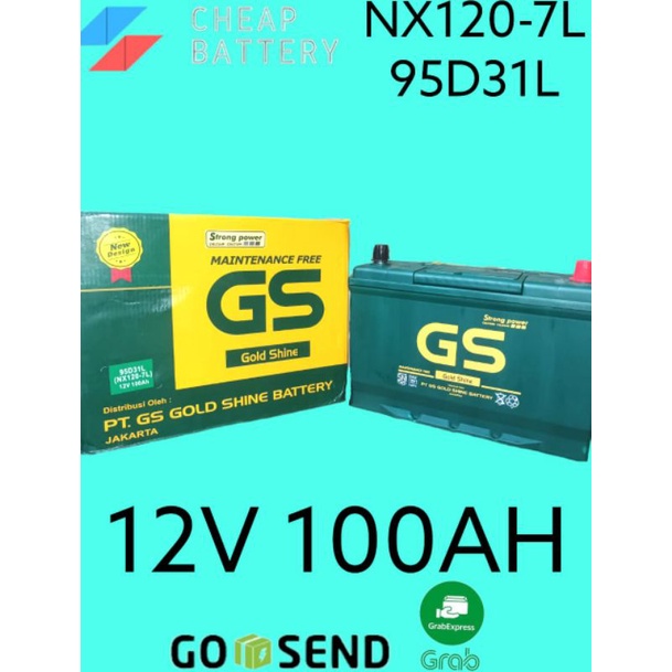 AKI MOBIL HYUNDAI H-1,SANTA FE,SONATA,TRAJET GS MF NX120-7L 95D31L 10531L 12V100AH