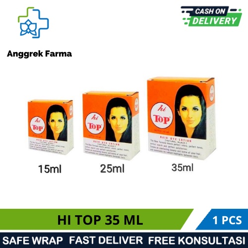 HI TOP 35 ML/SEMIR RAMBUT/PEWARNA RAMBUT/PENUTUP UBAN