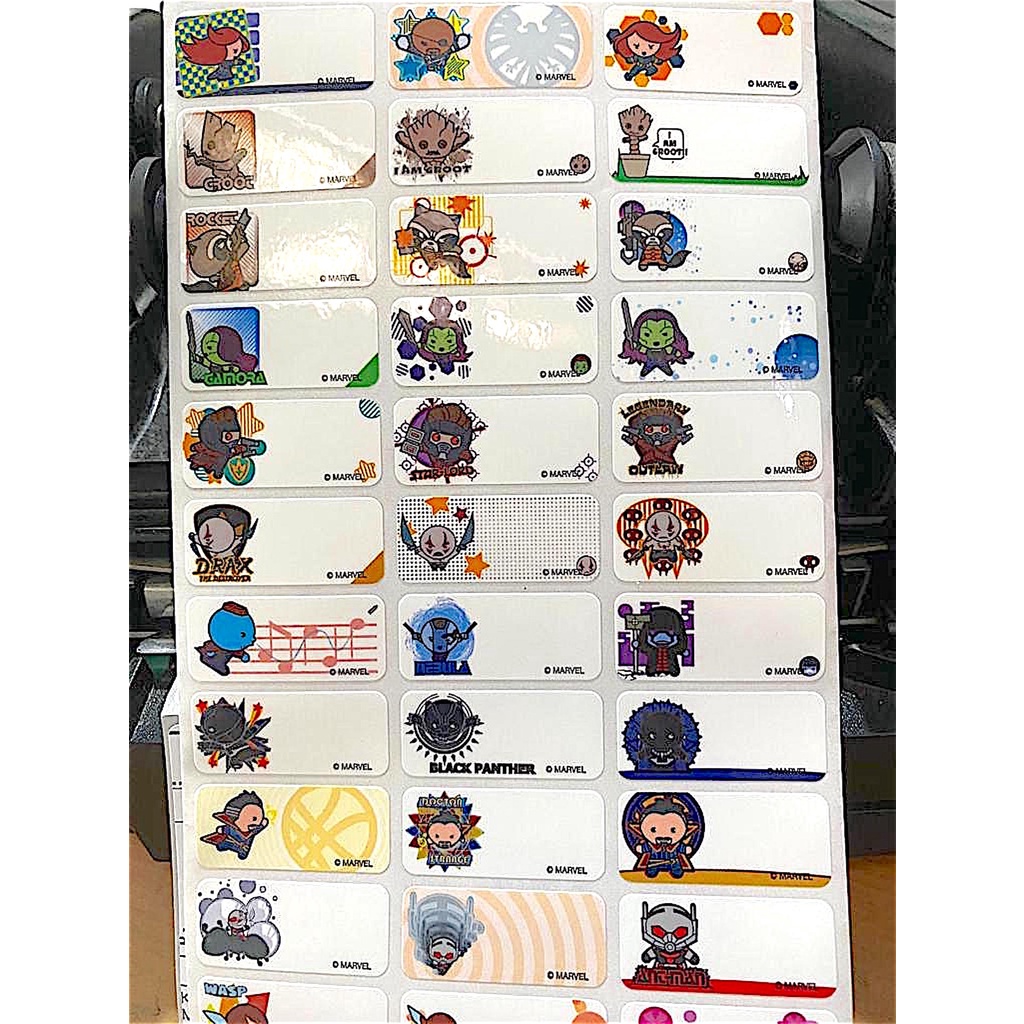

Label Nama Anti Air Sticker Waterproof Marvel Guardians Of The Galaxy