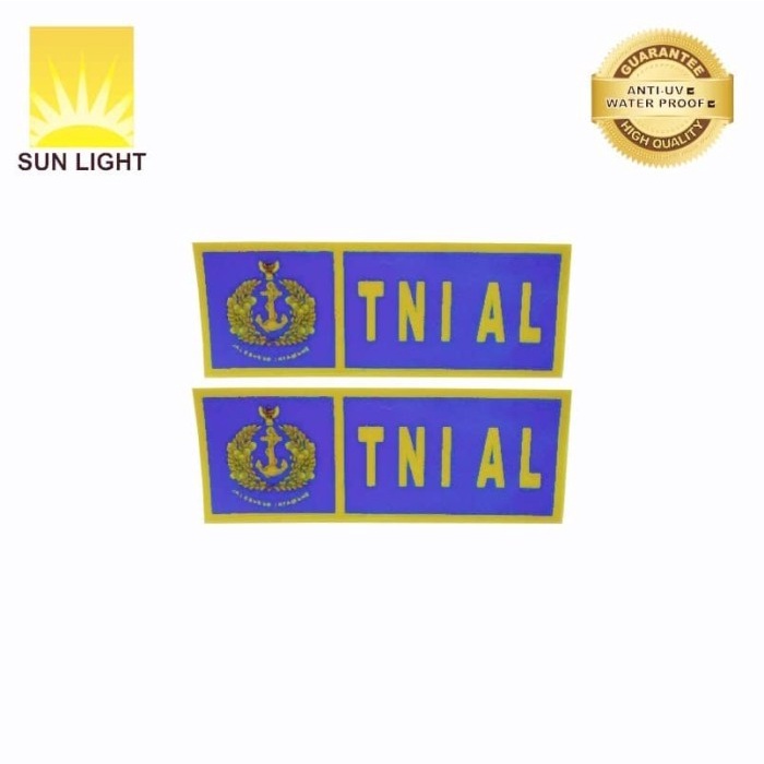 STIKER SIGN PLAT TNI AL