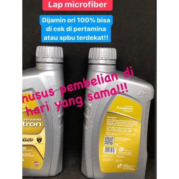 oli mesin pertamina fastron gold 1 liter ( dijamin ori)