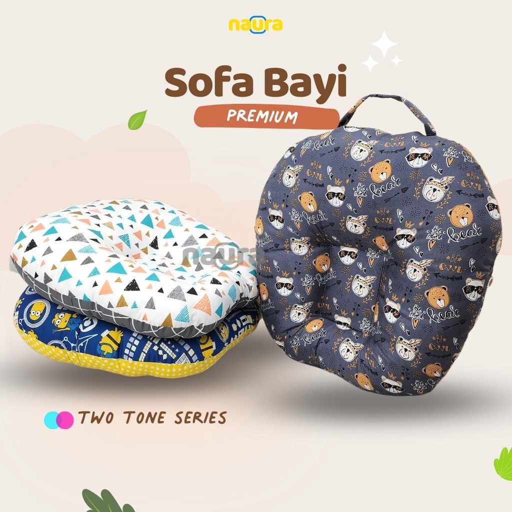 Sofa Bayi Multifungsi Nyaman dan Empuk - Grey