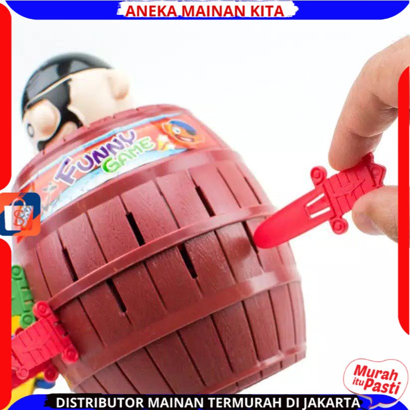 MAINAN MINI JUMPING PIRATE / MAINAN TONG BAJAK LAUT Mainan Seru Family SNI