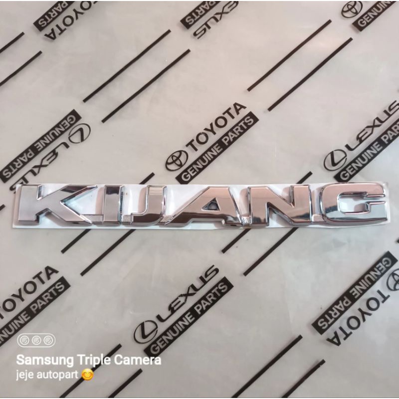 emblem tulisan KIJANG INNOVA INOVA YARIS LUXURY ORIGINAL ASLI