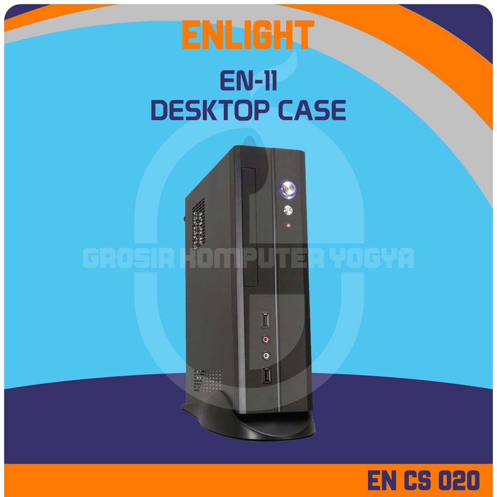 Jual Enlight En Slim Mini Itx Desktop Case Casing With W Psu