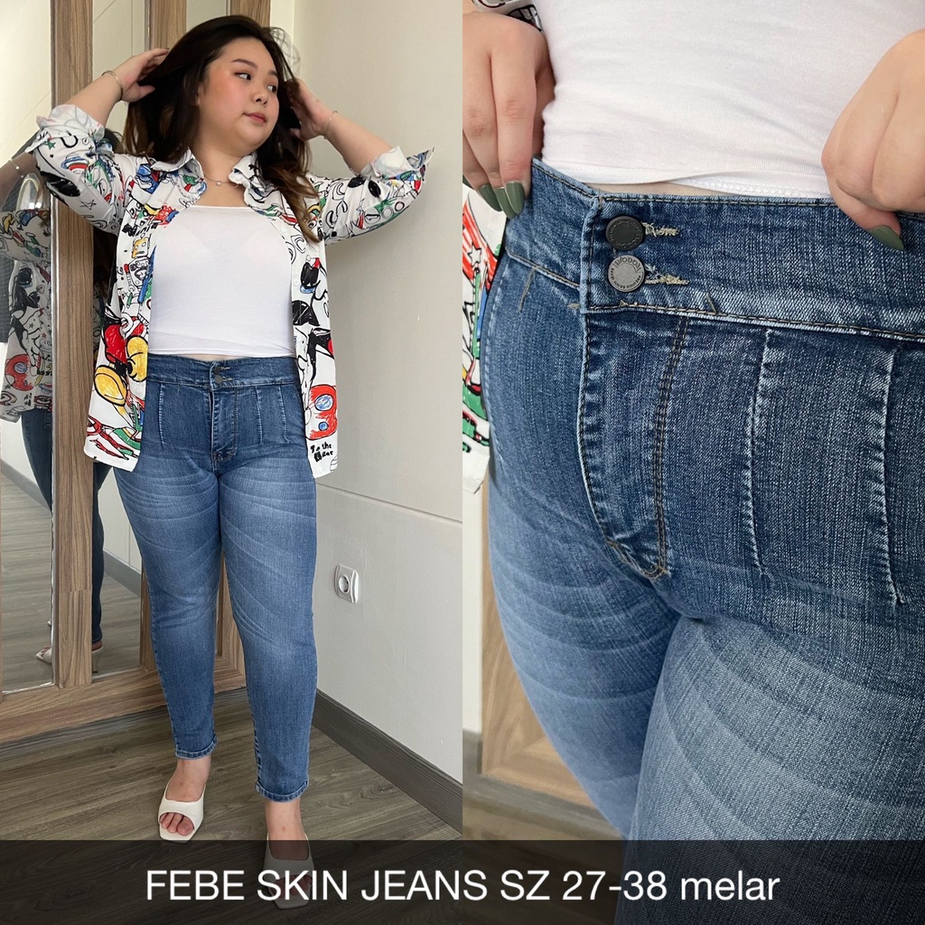 CELANA JEANS WANITA FEBE SKIN JEANS