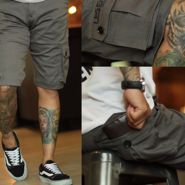 celana kargo pendek pria original legend of denim premium - foto no1, S