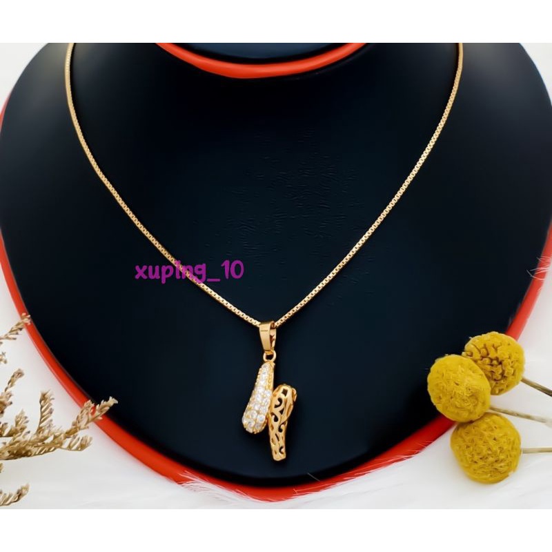 Kalung Xuping Itali Liontin Cobra Mewah Lapis Emas 24K