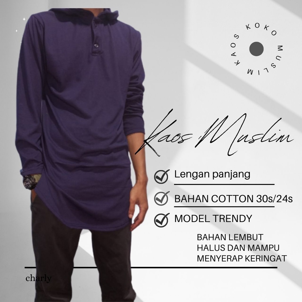 kaos polos hoodie lengan panjang  kurta pakistan