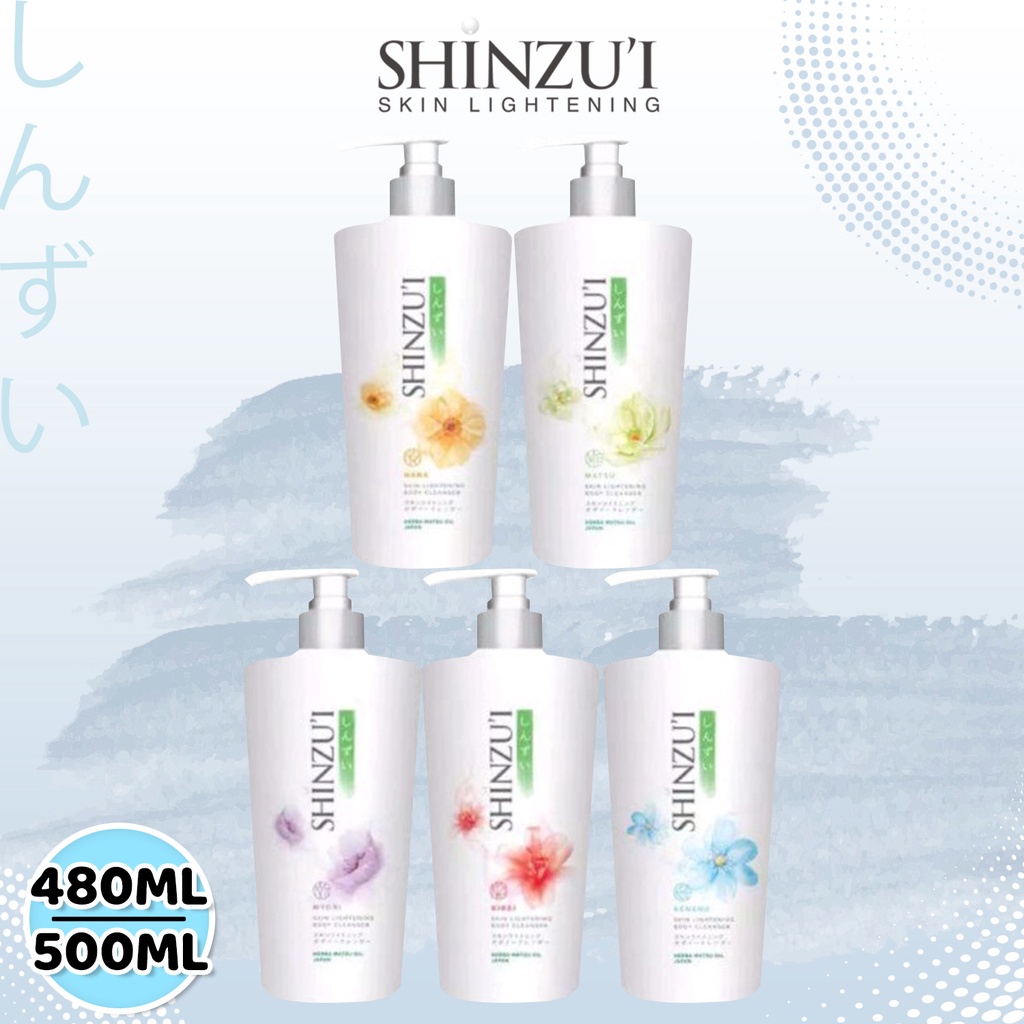 SHINZUI BODY CLEANSER / SABUN MANDI / BODY WASH 480ML-500ML ( HANA / KIREI / MATSU / MYORI / SAKURA / KENSHO (500ML))