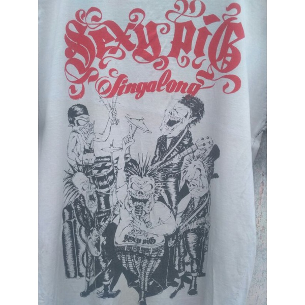 kaos vintage punk sexy pig size m