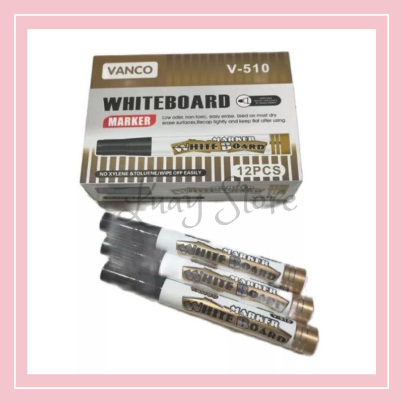 

Spidol Papan Tulis Vanco Whiteboard Tinta Hitam