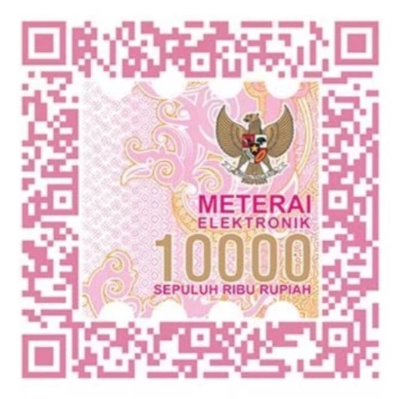 e materai 10000 materai elektronik pendaftaran pppk perangko elektronik materai digital