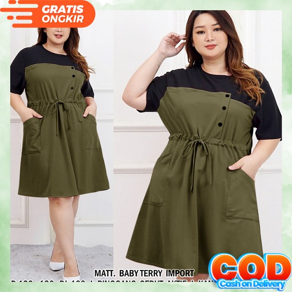 Dress Casual Selutut Kekinian Dress Natania Casual Dres Polos Remaja Gaun Pesta Kondangan Murah Dres