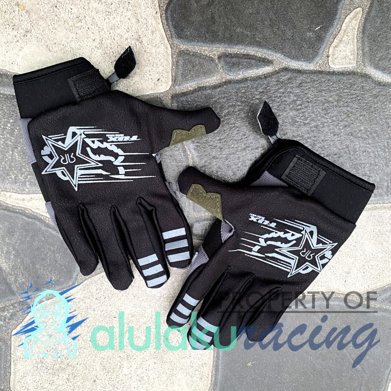 Sarung Tangan Anak-Anak Trail Motocross Usia 8 sampai 15 Tahun Premium Quality - Grey