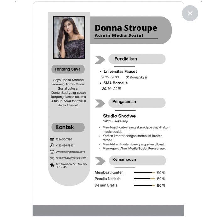 Desain CV | Curriculum Vitae