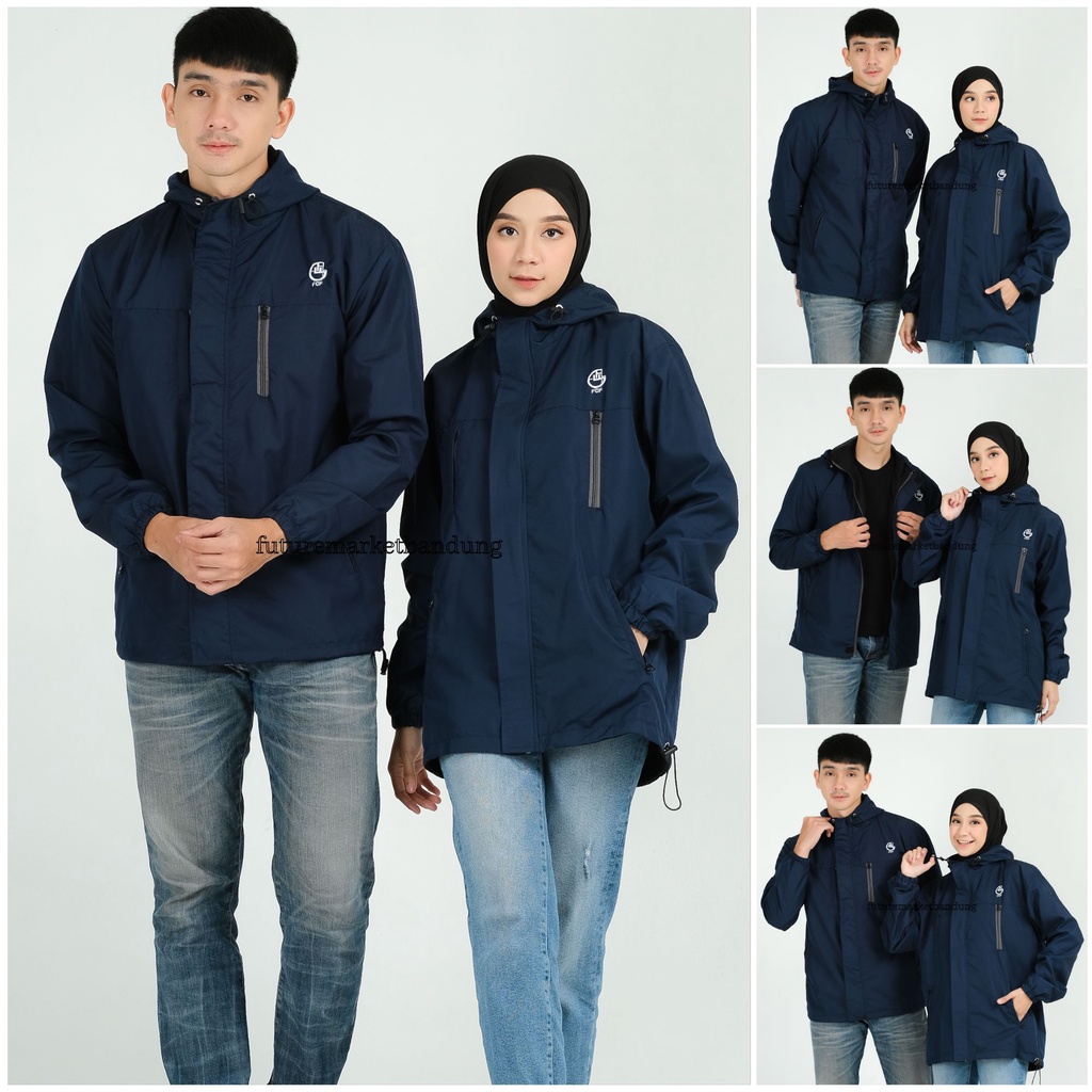 Jaket Couple Parasut Jumbo Waterproof Original FCF SINAI Size M L XL XXL / Jaket Gunung Pria Waterproof FCF