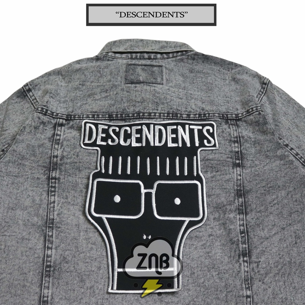 PATCH DESCENDENTS EMBLEM MUSIK TEMPELAN JAKET JEANS HOODIE BEST QUALITY