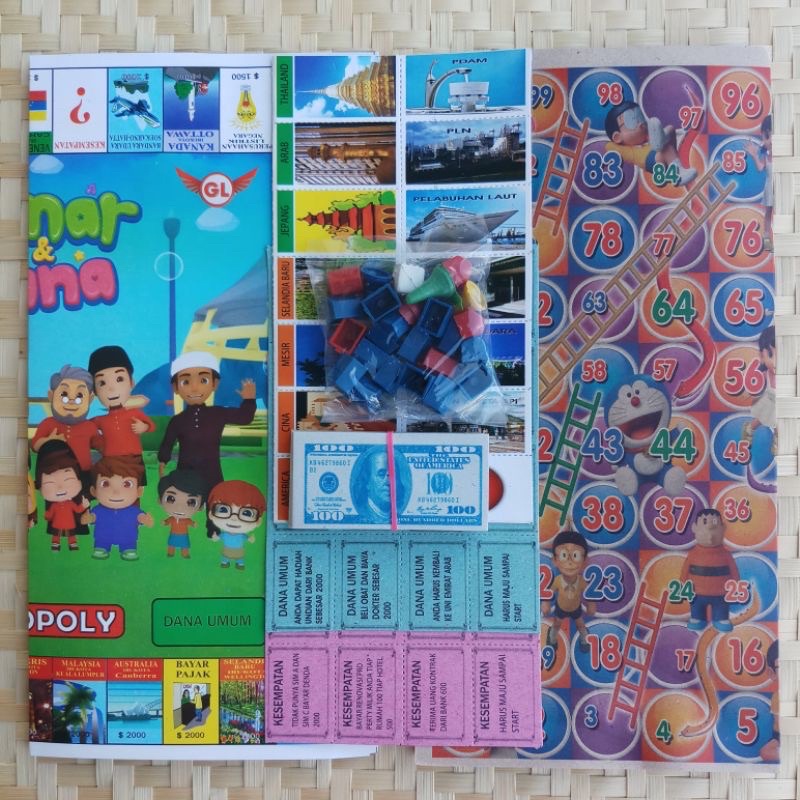 monopoli 2 in 1 / monopoli internasional / monopoli 5 in 1 / mainan anak murah / mainan old