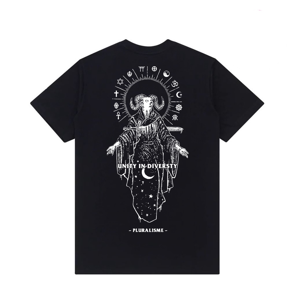Kaos Pluralisme Baphomet Kaos Pluralisme Agama Kaos Distro Premium Kaos Gusdur