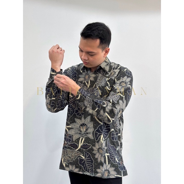 Batik Ayman - Mandaka | Kemeja Batik Pria Katun Solo Halus Lengan Panjang Full Furing