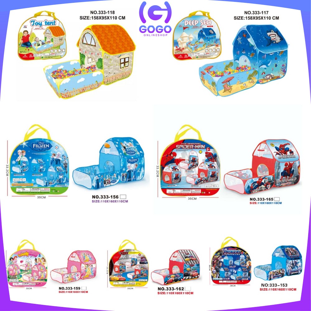 GOGO-M12 M113-114 Mainan Tenda Rumah Rumahan Anak Playground Playhouse Camping Anak / Tenda Mobil