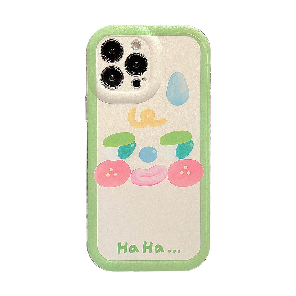 Ins HAHA Soft Case Silikon Motif Emoji Lucu Untuk Iphone 14 11 12 13 PRO MAX