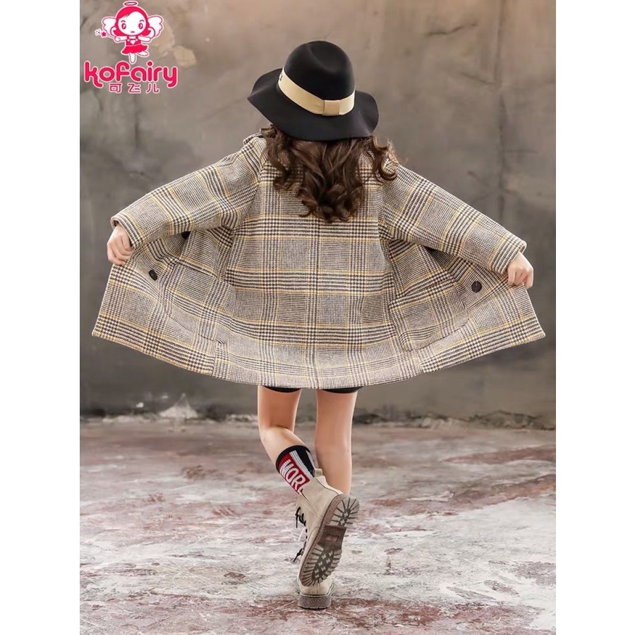 Coat Winter Anak Perempuan tebal untuk musim dingin / plaid jacket for kids