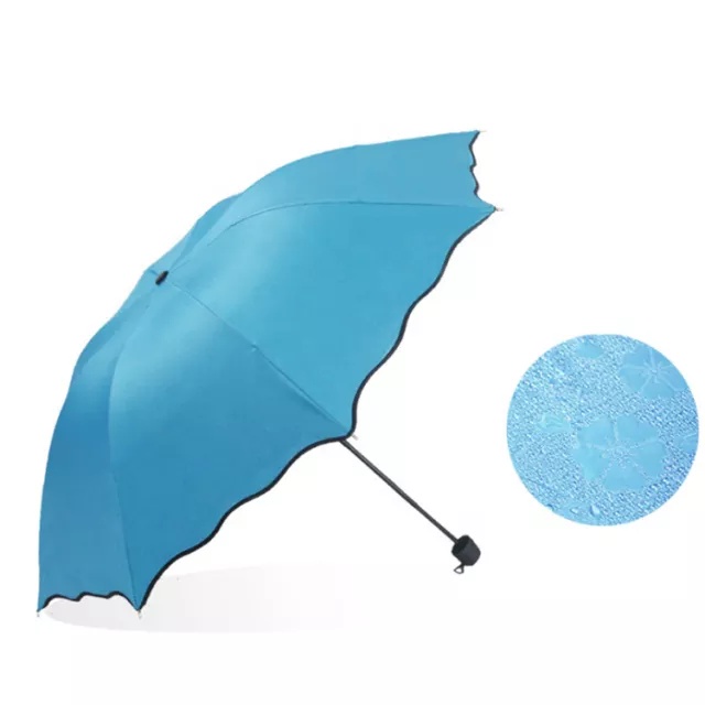 Payung Lipat 3 Dimensi  Magic Umbrella / Lapisan Hitam Anti UV