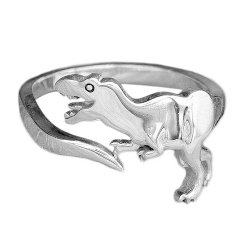 Cincin Model Terbuka Dapat Disesuaikan Bentuk Dinosaurus Untuk Wanita