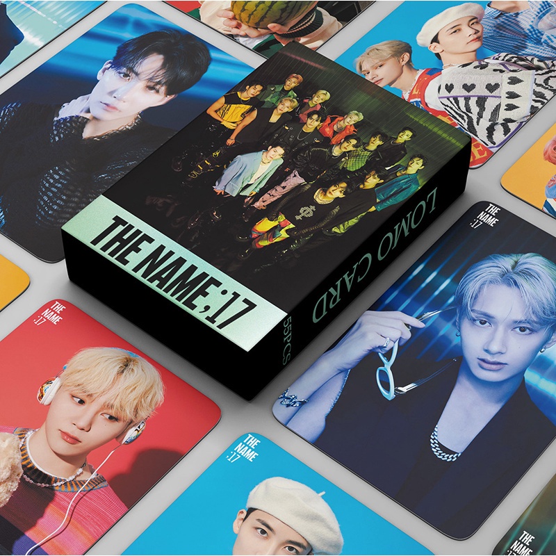 55pcs / Kotak Kartu LOMO Foto SEVENTEEN 17 Untuk Koleksi