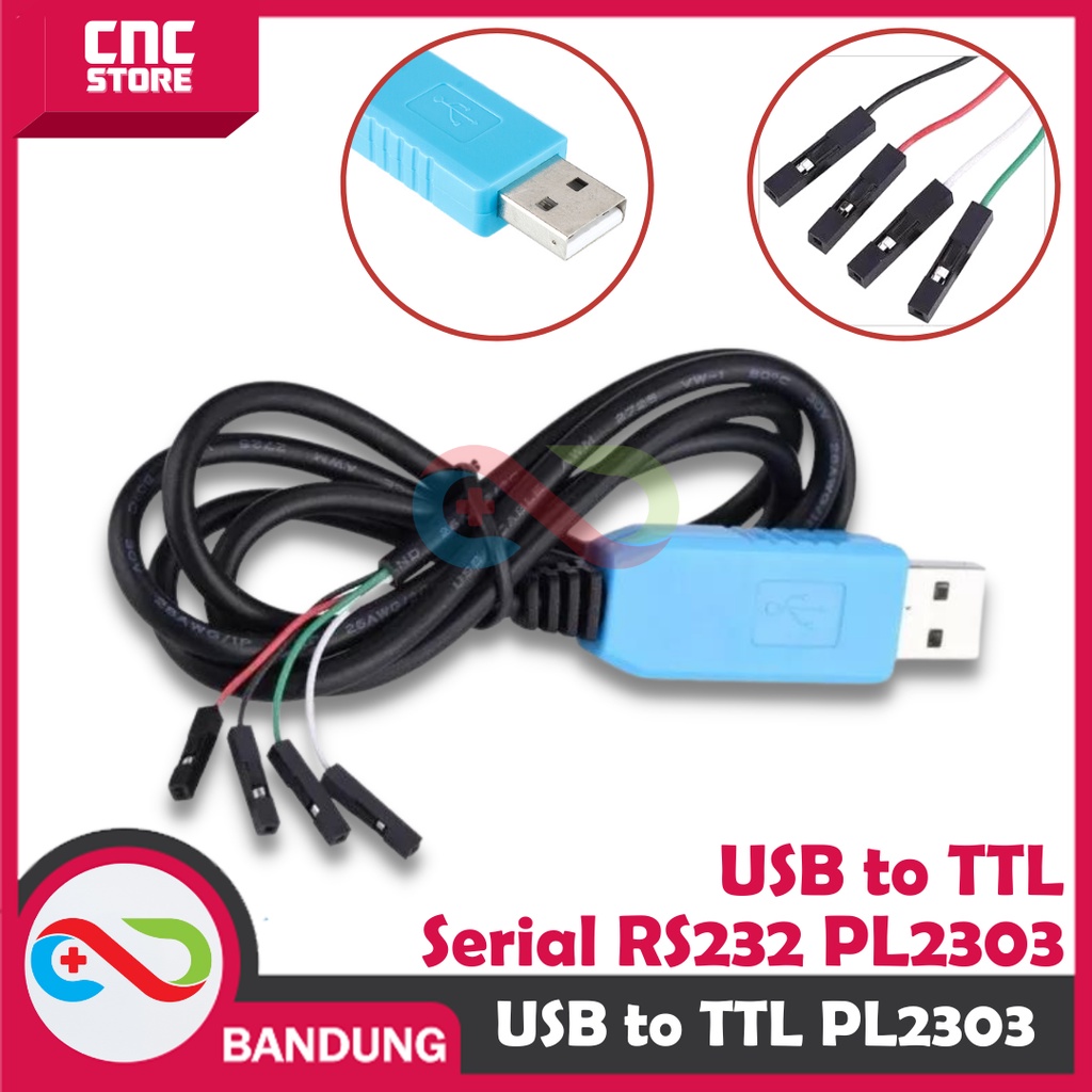 USB TO TTL SERIAL RS232 PL2303 USB SERIAL ADAPTER CONVERTER